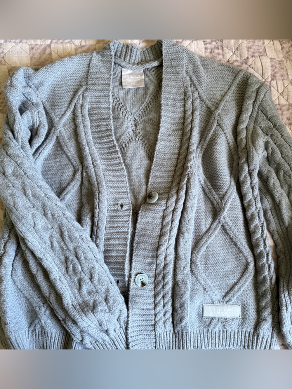 Taylor Swift TTPD Gray Cardigan